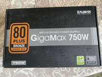 Блок питания zalman GigaMax (gvii) 750W новый