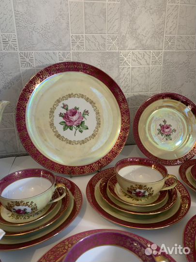 Чайный фарфоровый сервиз 