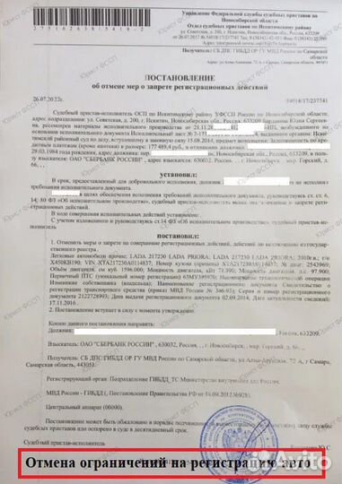 Юрист фссп. Отмена арестов и ограничений