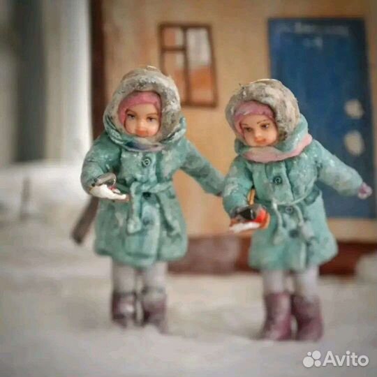 Ёлочная игрушка из ваты 