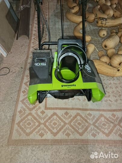 Снегоуборщик greenworks 40v