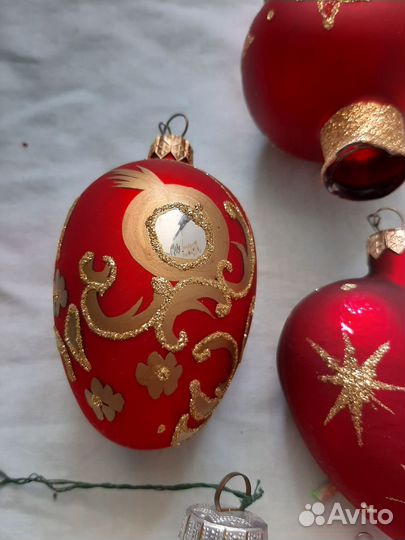 Елочные игрушки стекло