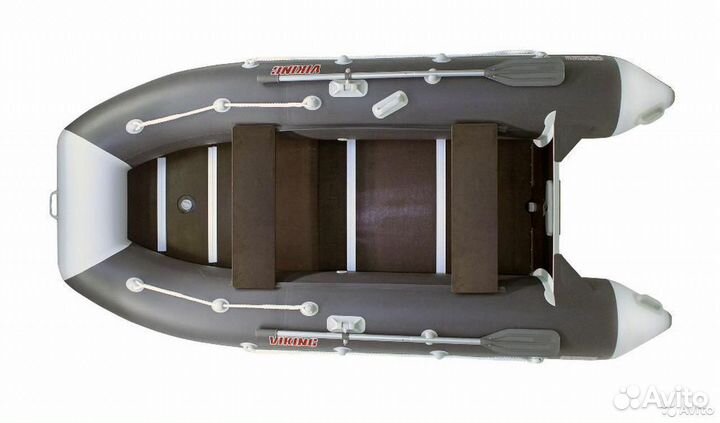 Лодка пвх Посейдон Викинг-320 Н серый/белый