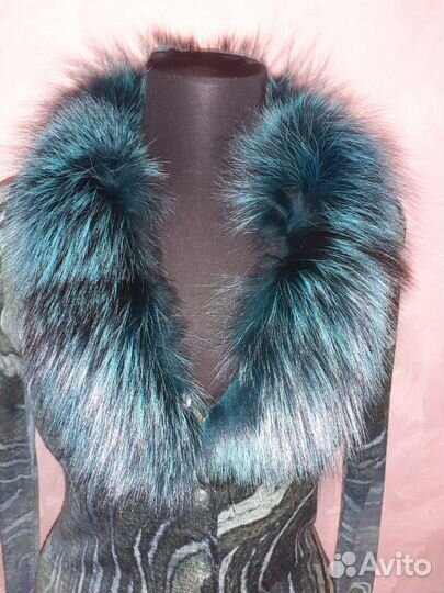 Шикарный кардиган Roberto Cavalli с мехом лисы