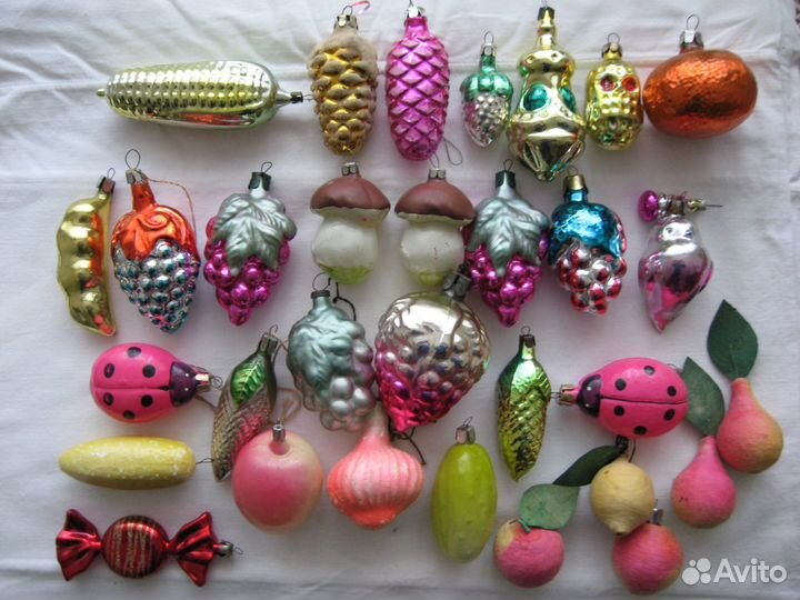 Игрушки новогодние старинные