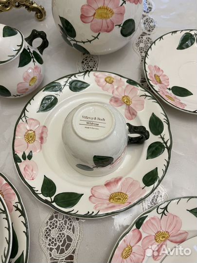 Немецкий сервиз дикая роза виллерой бох