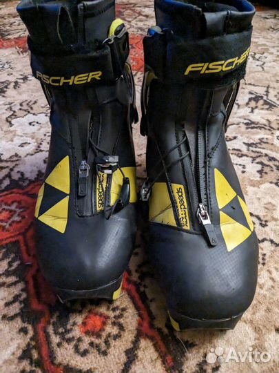 Ботинки лыжные Fisher speedmax.Палки