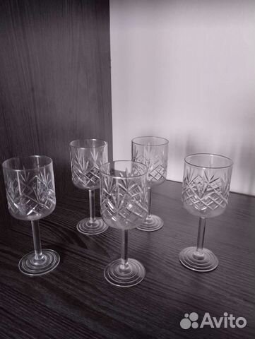 Хрустальные рюмки на ножке СССР