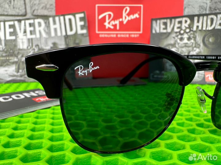 Очки ray ban clubmaster черные