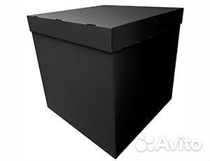 Коробка для шаров 70 см. чёрная