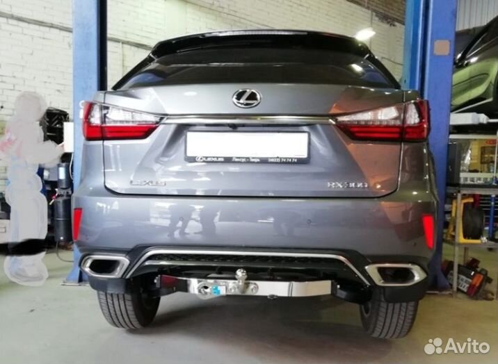 Фаркоп Lexus RX 2015+(кроме Long 2016+) с нерж.нак