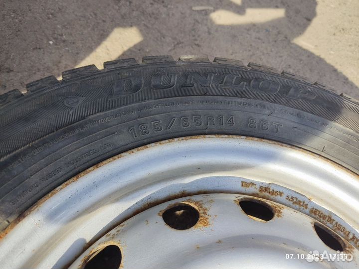 Колеса зимние Dunlop r14 185/65 86T на дисках