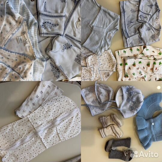 Пакет фирменных вещей на новорожденного