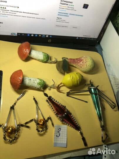Елочные игрушки СССР 40-60 гг