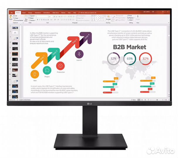 Монитор LG 23.8'' 24BP450Y-B, черный