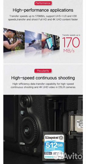 256Gb Kingston Canvas Go Plus sdxc UHS-I