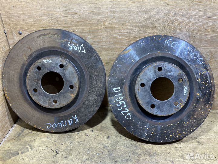 Комплект передних тормозных дисков Renault Koleos