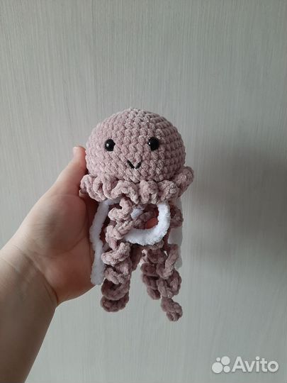 Вязаные игрушки Морские обитатели Кит/Медуза/Скат