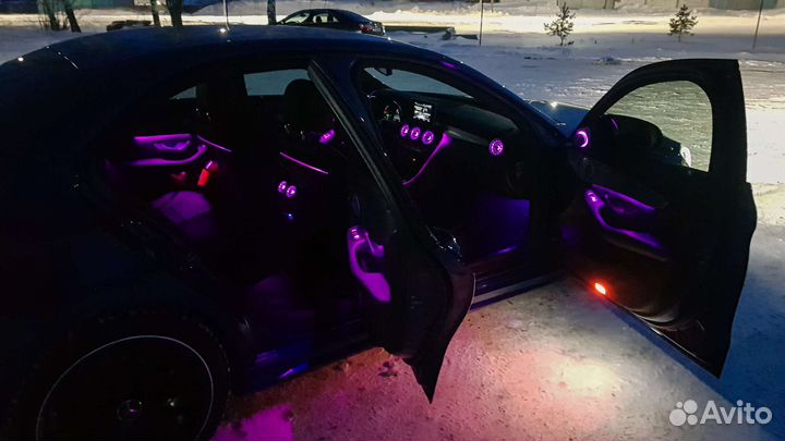 Подсветка салона mercedes c class w205 glc x253