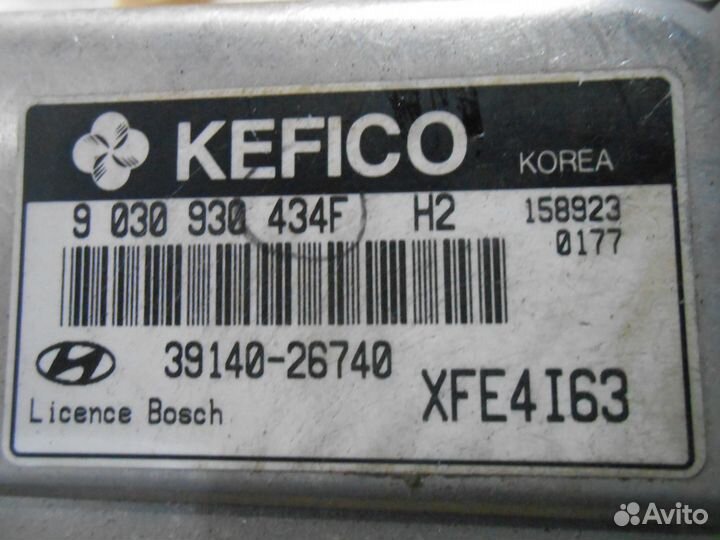 Эбу Hyundai Elantra XD 1.6l МКПП