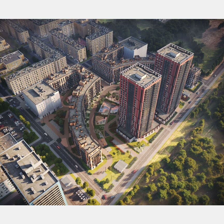 1-к. квартира, 41,4 м², 18/25 эт.