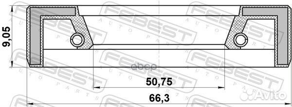 Сальник привода 95FAY52660909X Febest
