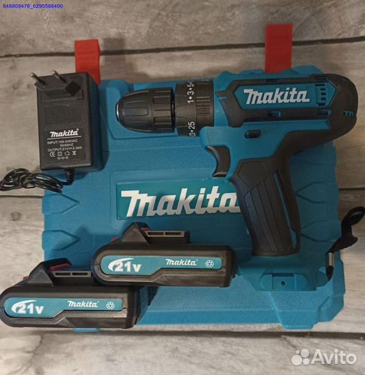 Шуруповёрт Makita 21v ударный 3 режима