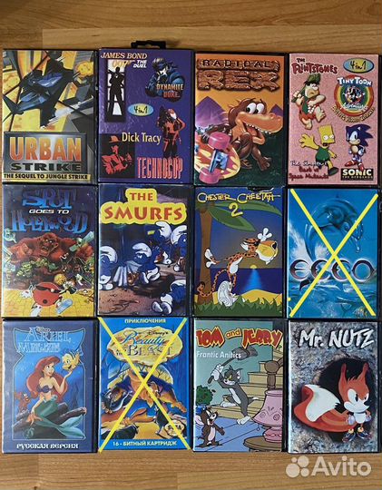 Картриджи для Sega 16 bit