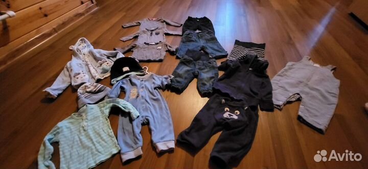 Вещи пакетом на мальчика 62 68