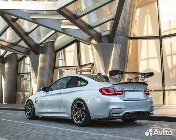 Спойлер BMW M3 F80, GTS стиль, черный глянец