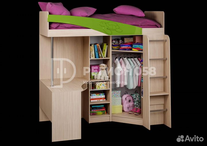 Кровать чердак