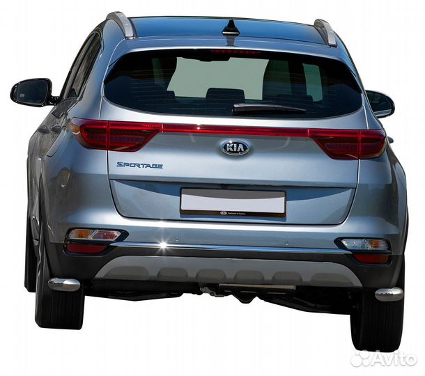 Защита зад.бамп. Rival Hyundai Tucson/Kia Sportage