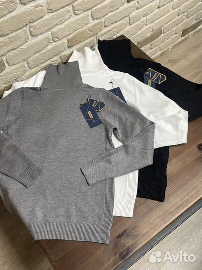 Свитер водолазка хлопок Турция Унисекс