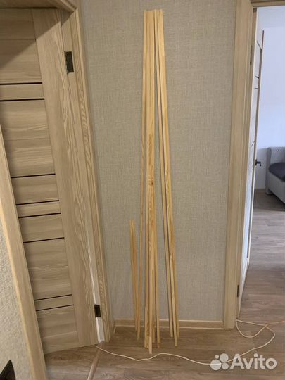 Продам рейки деревянные 10 шт