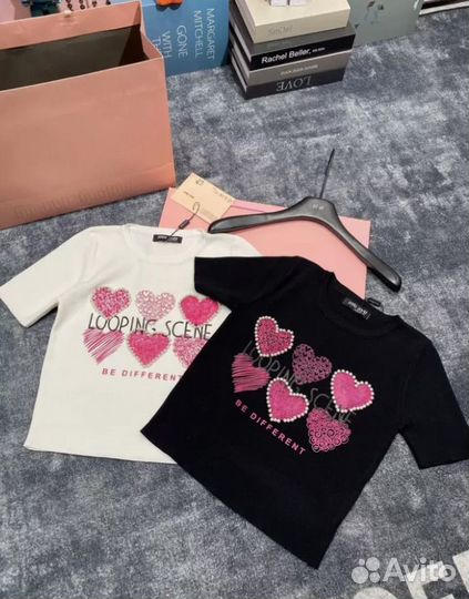 Футболка брендовая miu miu