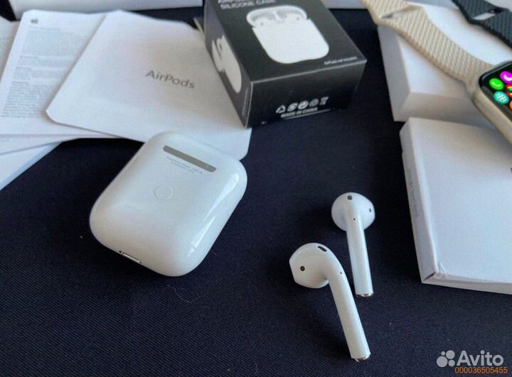 AirPods 2 + Apple watch 9 45mm (Комплект)