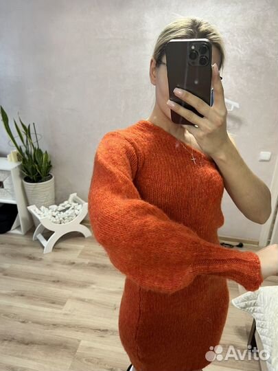 Вязаное платье