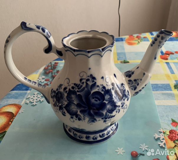 Чайник заварочный гжель