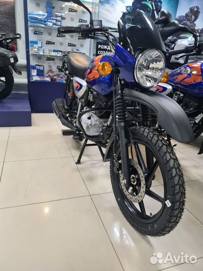 Мотоцикл Bajaj Boxer 150x синий