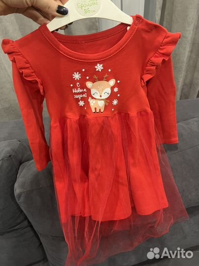 Детское новогоднее платье