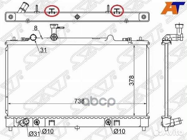 Радиатор Mazda Mazda6 02-12 / Atenza 02-12 MZ00