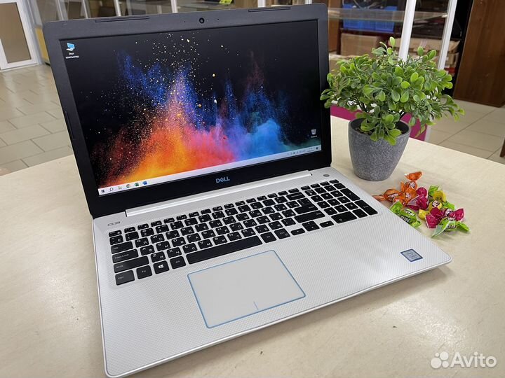 Белый/Красивый/Игровой ноутбук Dell