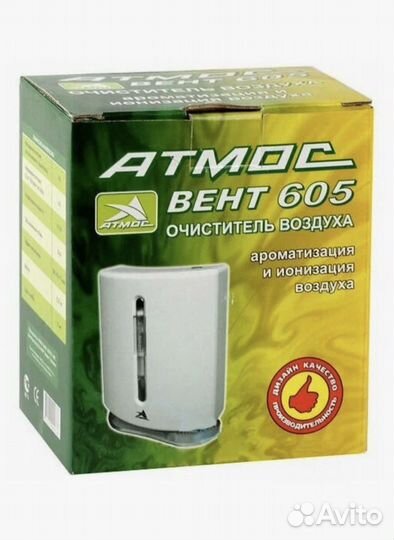 Ионизатор для помещений атмос Вент-605 белый