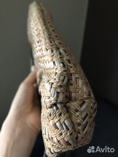 Клатч из соломки, редикюль новый