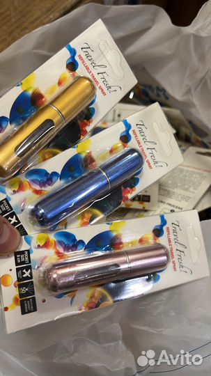 Атомайзеры для духов 5мл 200 штук 5 цветов