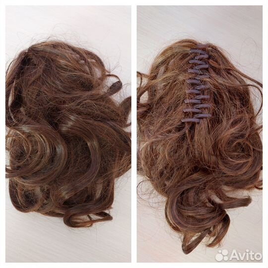 Шиньон, резинка, накладка на волосы, челка