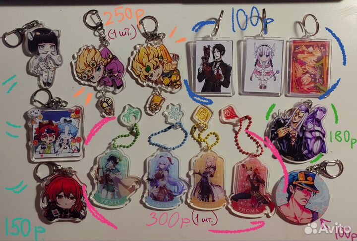 Аниме брелки