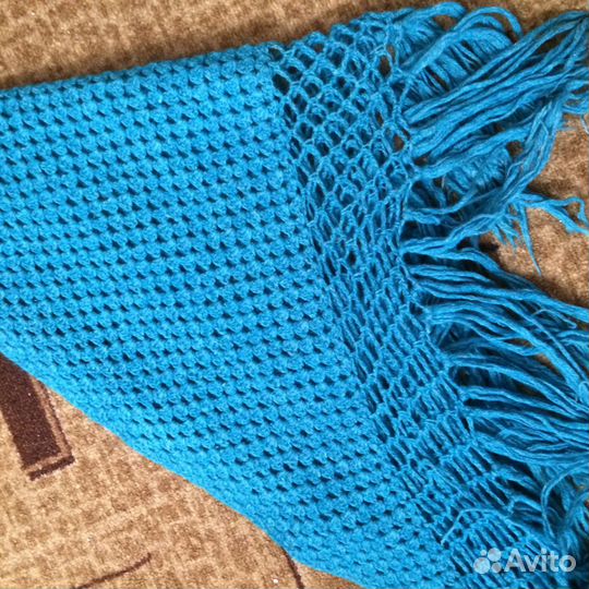 Шаль шерстяная ручной работы