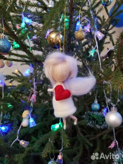 Валяная игрушка, ангел