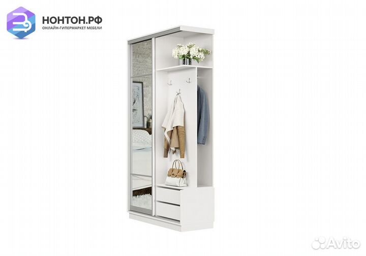 Прихожая-купе Аквила мини белая